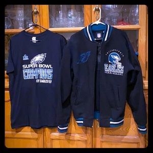 Philadelphia Eagles NFL starter sweatshirt + tee L